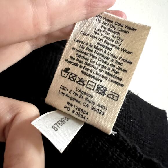 l'agence Sofia Knit Blazer black size M J1 - Picture 6 of 7